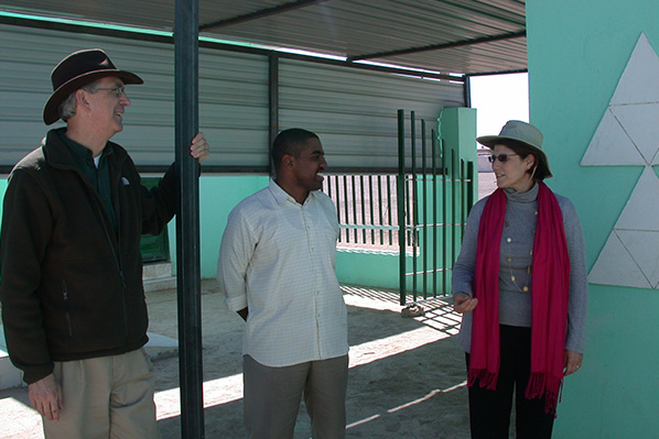Steve & Michele Hake chat with clinic physician during 2012 visit